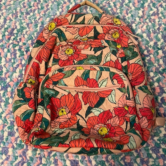 Vera Bradley Floral School Backpack - Picture 1 of 1